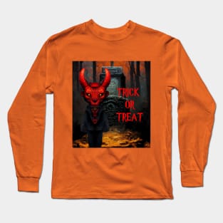 Cemetery Demon Creature Long Sleeve T-Shirt